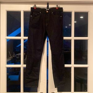 Tommy Jeans dark wash, high rise slim cropped straight leg, po# 223832